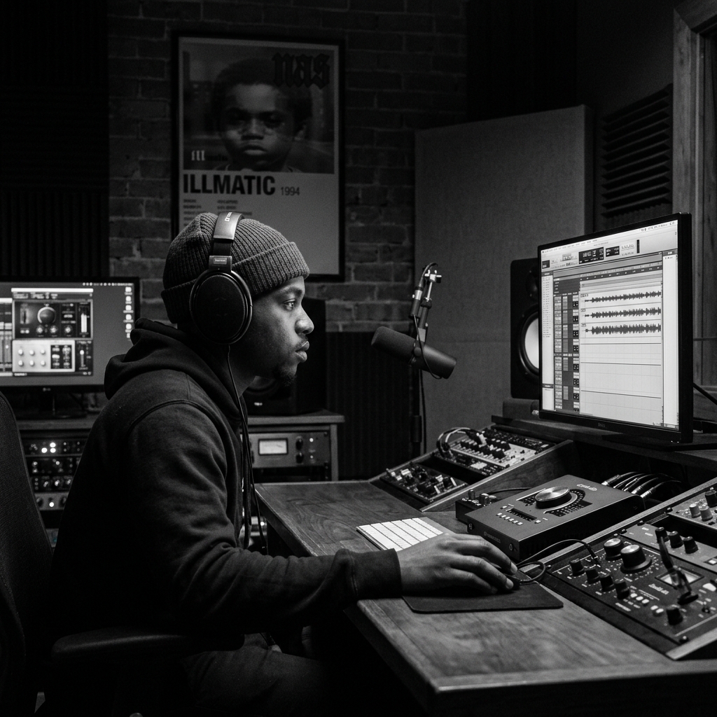 Creator in studio
